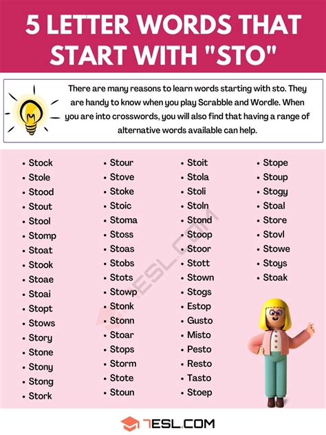 five letter word sto|List of 5 letter words that start with STO